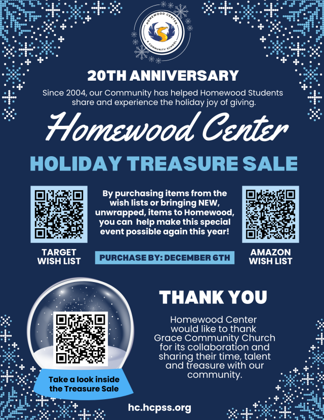 HWC Treasure Sale Flier and Image (English)