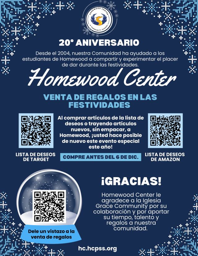 HWC Treasure Sale Flier and Image (Spanish)