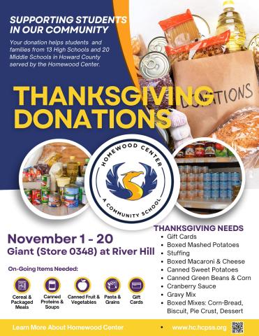 Thanksgiving Donation Flier Image