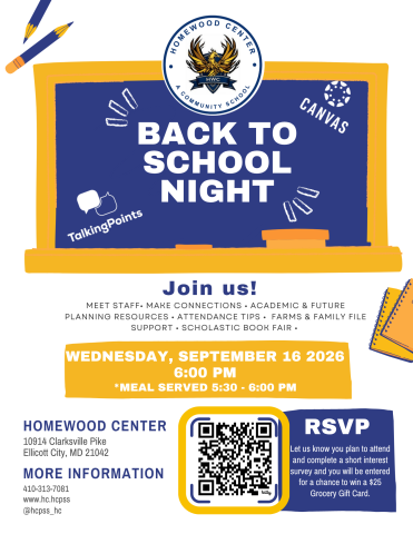 Back to School Night Flyer - English