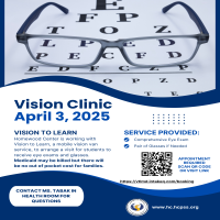 HWC Mobile Vision Clinic Flyer